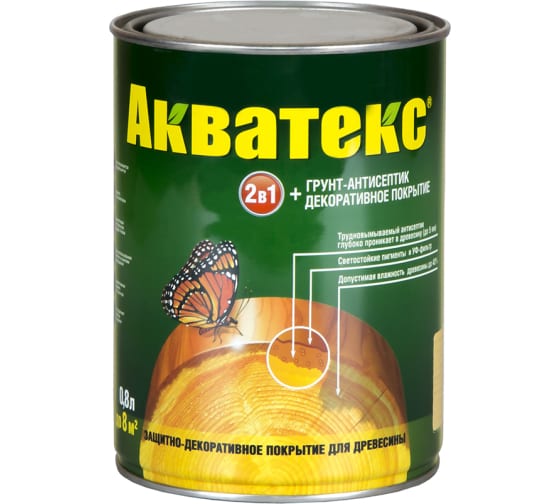 Акватекс 2 в 1-текстурное покрытие (Бесцветный 0,8 л.)