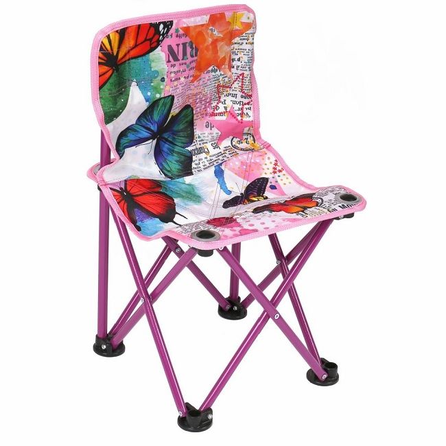 Кресло походное детское складное 29x29x55 см Ника бабочки ПСПД/1