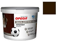 Эмаль "Ореол" акриловая для пола полуматовая венге 2.3 кг (Ростов-на-дону)*1/6