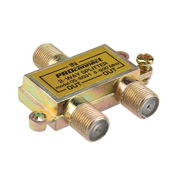 Разветвитель Splitter на 2TV 5-900MHz Proconnect (желтый) 05-6031