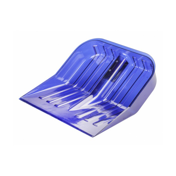ЛОПАТА СНЕГОУБ ПЛАСТ поликарбонат 430х420 d=32 синий м8680