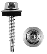 4,8 х 35 Саморез кровельный, уменьшенное сверло, шайба EPDM, цинк