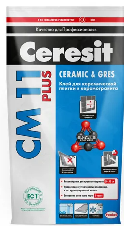 Клей для плитки Церезит СМ11 Плюс (Ceresit CM11 Plus), 5кг