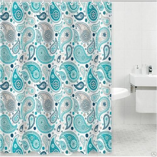 Штора  для ванной "V-line" п/эстер 180*180см "Летний луг" арт.1556-1*1/20