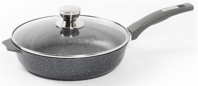 Сковорода-Бриллиант 30см Гранит с несъемной ручкой арт С30771