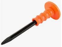 Зубило пикообразное с пластиковым протектором 250х14 мм