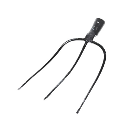 Вилы Навозные 3-х зубые рельсовая сталь 'Урожайная сотка' с крашен.дер/чер F102-3T