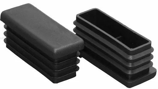 Заглушка для труб внутренняя прямоугольная черная 60х40 мм (6 шт EC) (цена за уп) НАКРЕПКО 216812