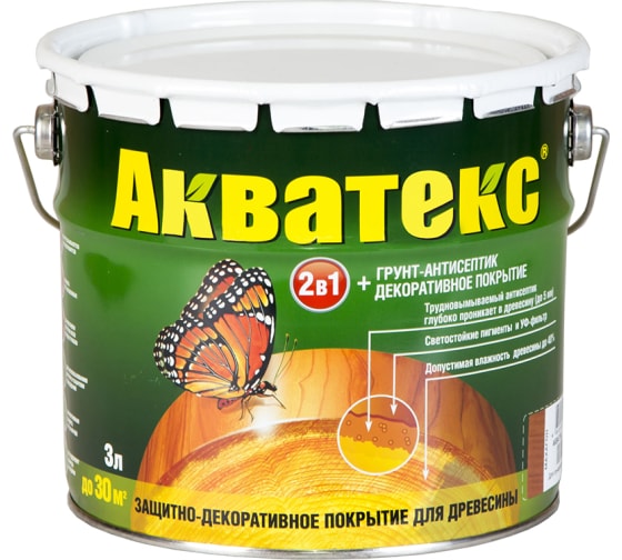 Акватекс 2 в 1-текстурное покрытие (Тик  2,7 л)