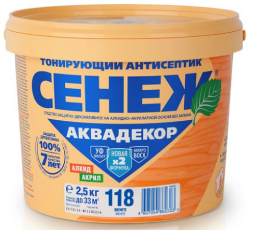 Х2-118 (венге) - 2.5кг-Сенеж АКВАДЕКОР