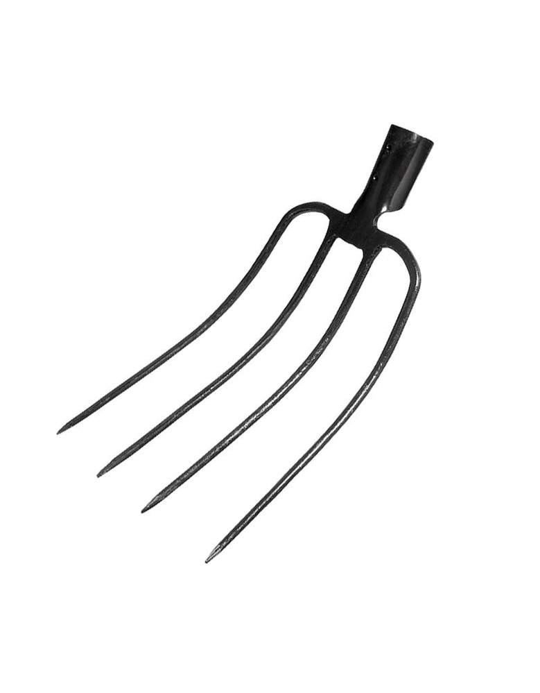 ВИЛЫ НАВОЗНЫЕ 4-х зубые рельсовая сталь 'Урожайная сотка' с крашен.дер/чер F102