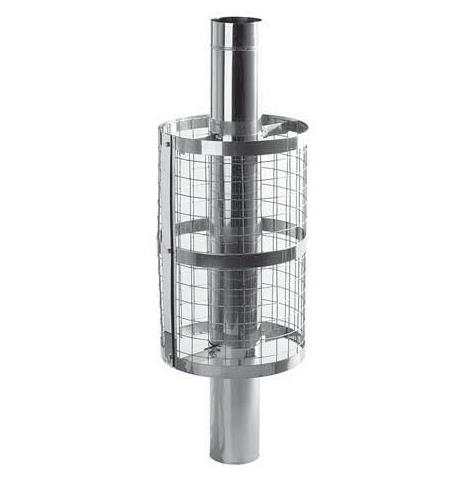 Каменка натрубная Феррум (сетка для камней), нерж., d-115/330мм, L=0.52м