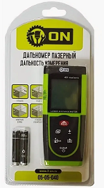 ON Дальномер лазерный (40 м, измерение площади, объема, снабжен подсветкой)