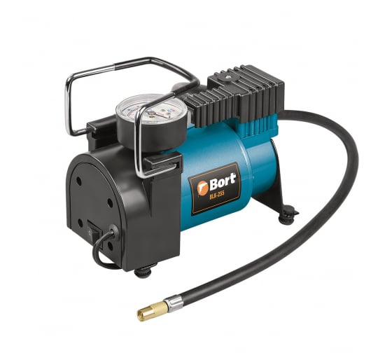 Компрессор автомобильный BLK-255 (150Вт, 25л/мин, макс. давление 7 бар, 12В)