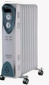 Масляный радиатор "Oasis" модель US-20, 2кВт, 9 секций