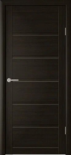 Полотно глухое Эко-шпон Вена 700 темный кипарис