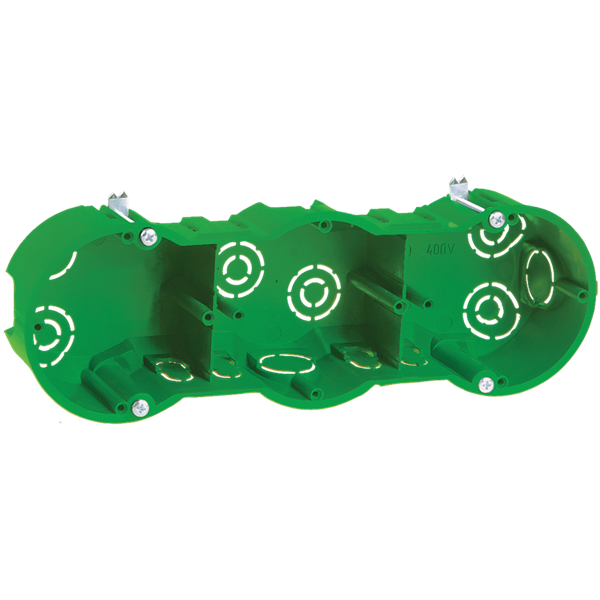 IEK коробка уст. 212х70х45мм СУ 3 мест. для полых стен саморез, мет.лапк КМ40024 UKG30-212-070-045-M