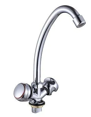 D3003-S229 Dikalan См-ль д/раковины "Елочка" двурычажный, пласт.гайка (Волна)