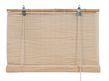 Бамбуковая рулонная штора Bamboo 001 (натур) 80*160см.