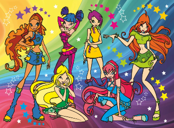 К-033 Фотообои Симфония "Винкс", 4 листа, 2000*1400мм