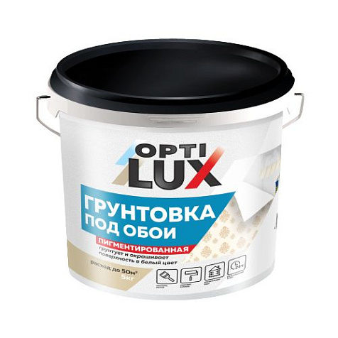 Грунтовка Оптилюкс под обои 5 кг ведро