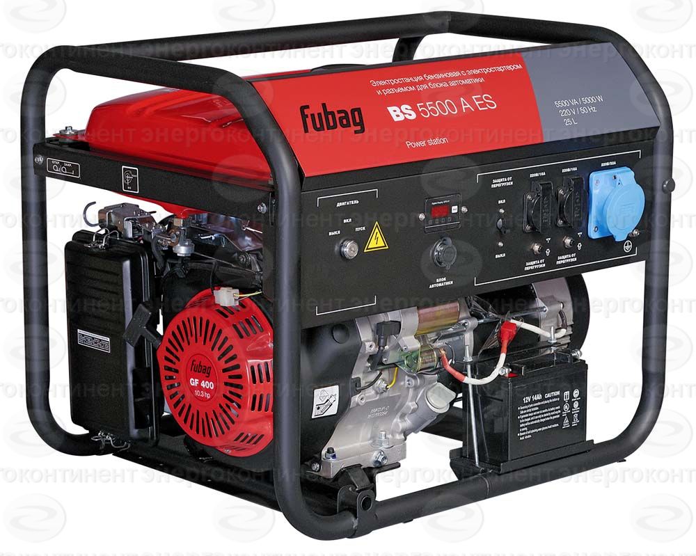 FUBAG Электростанция бензиновая BS 5500 A ES (5,5/5,0 кВт, 4-х такт, 220В/21.7А, бак 25л)