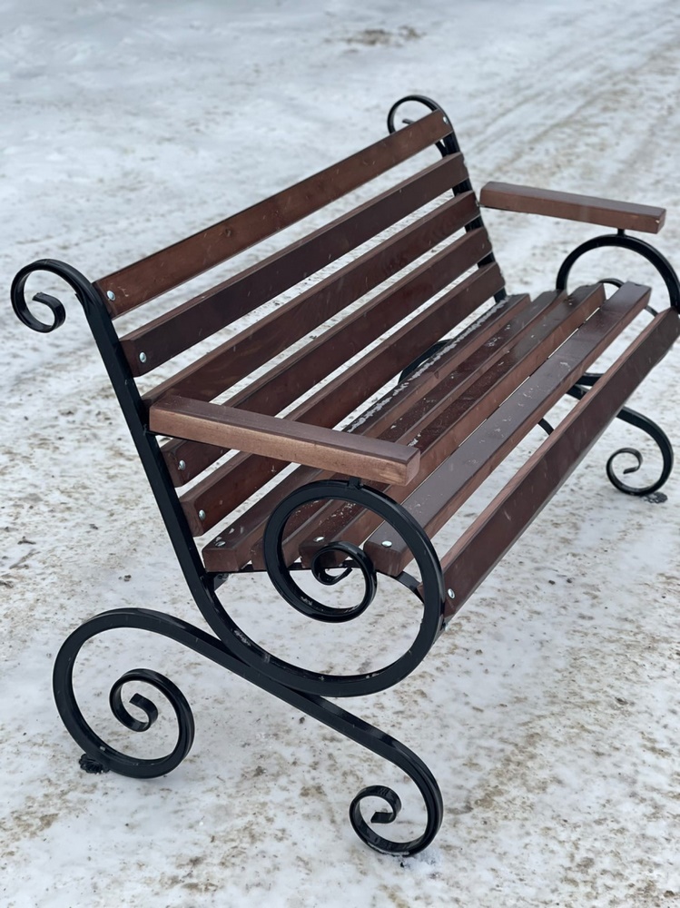 Скамья с подлокотником 2 метра