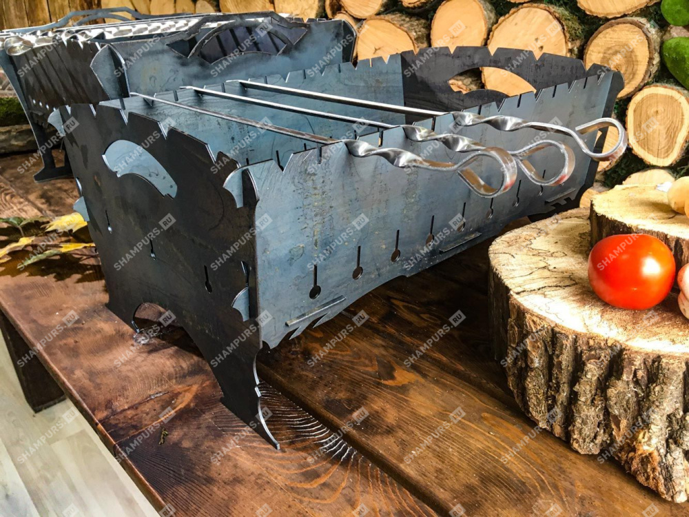 Мангал разборный, крашенный (плазменная резка)