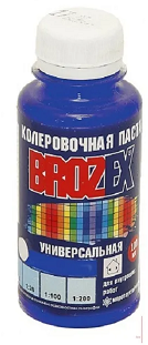 №  17 Колер.паста "BROZEX" голубой 0,1л   *6/108