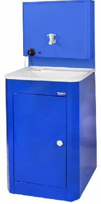 Умывальник стац. металл. бачок 17л ЭВН мойка нерж. "Исток" арт.УСИ2МНЭ  цв.синий