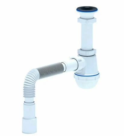 A0115 Сифон Элит 1 1/2"х40 с гиб тр.40х40/50 30986142 ВИР /1шт/уп