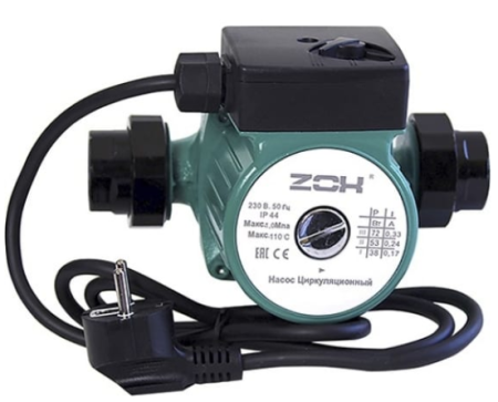 Насос циркуляционный ZOX ZX 25/6-180, с гайками 517077