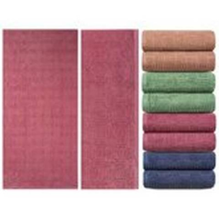 Полотенце махровое гладкокрашеное "Шахматка" 70х140см, 100% хлопок, плотность 420гр/м2, дизайн J-384