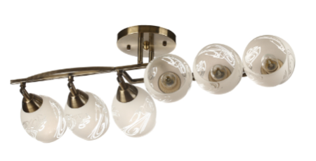 Люстра K1739/4    Нежность   4*60W  E27  (h=240, w=200, l=750) 24кв.м *1