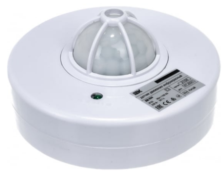 Детектор движения ДД 024 1100Вт угол. обз. 360град. IP33 бел. ИЭК LDD11-024-1100-001 