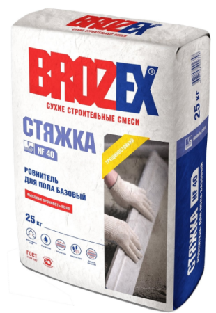 Стяжка для пола "BROZEX " NF 40   25кг (М-200) (ЗССС ) *1/56