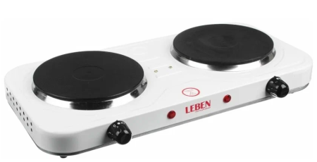 Электроплитка 2 конфор. "LEBEN" (нагр. эл. диск  д.155мм)  F012 (475-036) *1/5