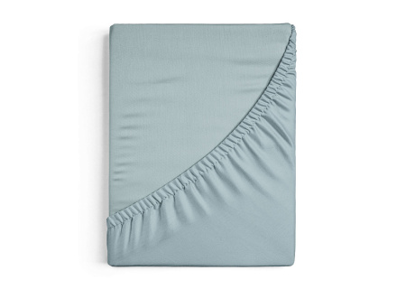 Niteva Простыня на резинке 140х200+25 Поплин (17710 серо-голубой1)