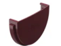 Заглушка желоба Шоколад/Гранат