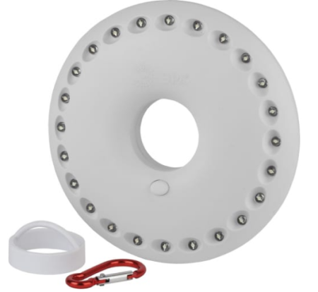 ЭРА фонарь кемпинговый КВ-501 "НЛО-24" (3хR6) 24св/д, бел./пластик, магнит, подвес+карабин