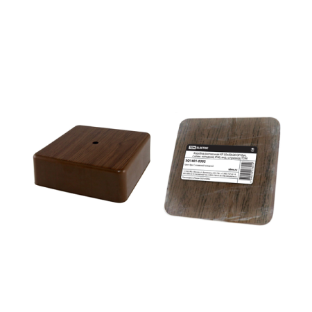 TDM коробка распред. 50х50х20 мм ОУ IP40 бук, с клем. колодкой, инд. штрихкод SQ1401-0302