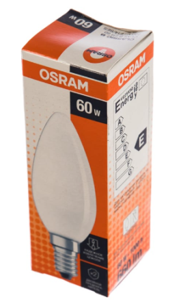 Лампа накал. CLASSIC B FR 60W E14 OSRAM 4008321410719