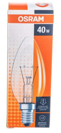 Лампа накал. CLASSIC B CL 40W E14 OSRAM 4008321788641