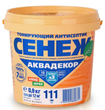 Х2-111 (тик) - 0,9кг-Сенеж АКВАДЕКОР