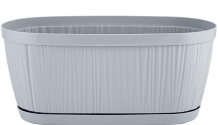 Горшок для цветов inGreen Barcelona 2,7л 275х145мм овальный утренний туман /18шт