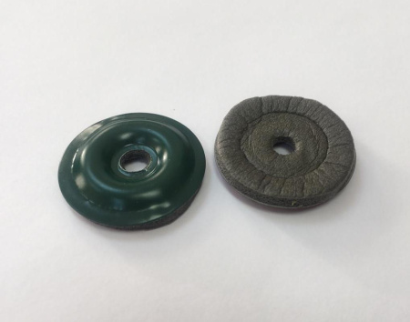 Шайба для поликарбоната метал., 30 мм, зеленая