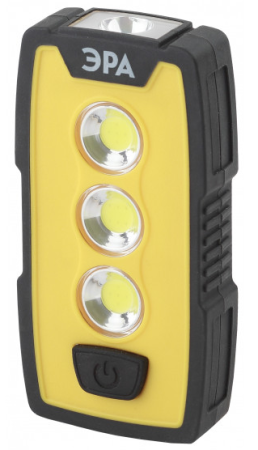 RB-802 Фонарь ЭРА рабочий серия "Практик" (6Вт СОВ+1ВтLED,пласт,3хААА,крючок,магнит) Б0029180