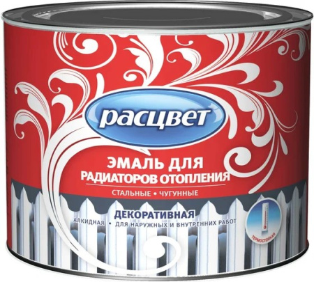 Эмаль д/радиаторов "Расцвет" алкидная 0,5 кг (Ростов-на-дону)*1/8