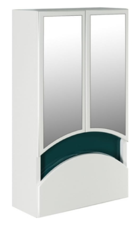 Шкаф навесной "Радуга-46" зеленый (ПВХ) 522474
