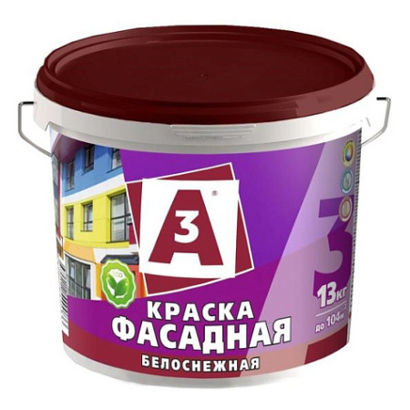 Краска ВД фасадная А3, ведро 13 кг